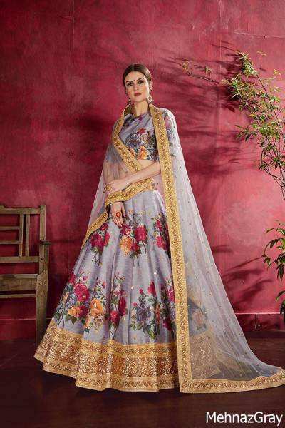 MEHNAZ BY STYLISHTA DIGITAL PRINT WITH DORI LEHENGA CHOLI WHOLESALER IN INDIA